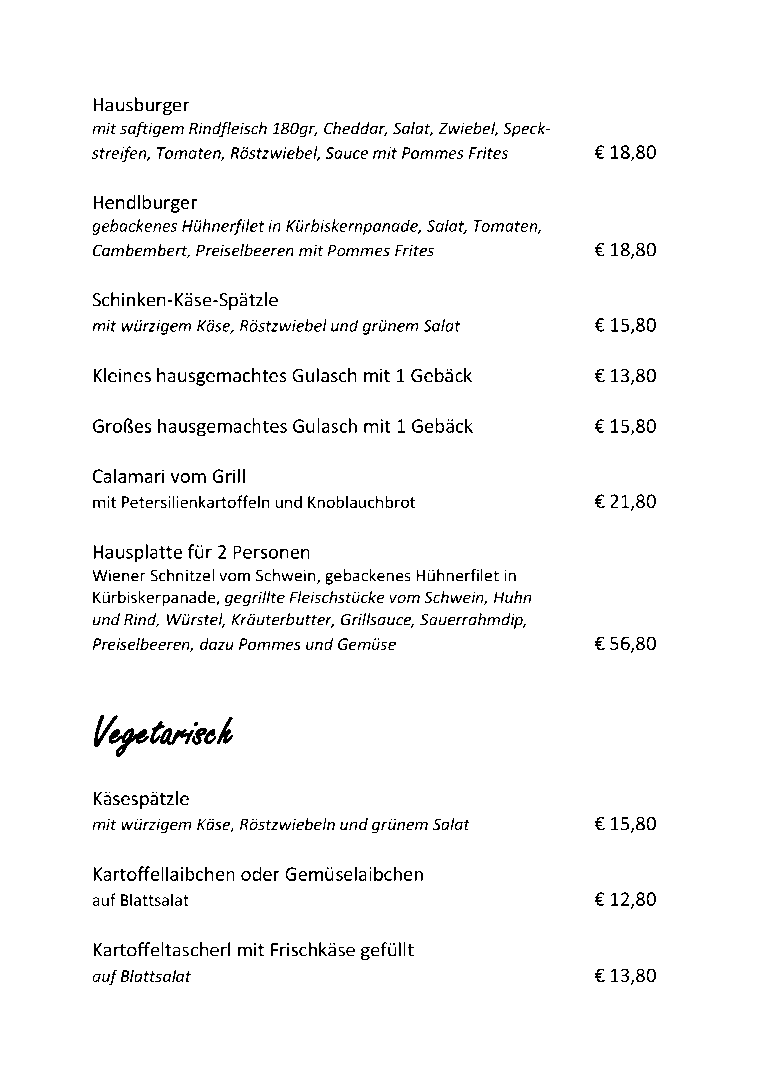 Speisenkarte S3 Vegetarisch (ab Juli 26)