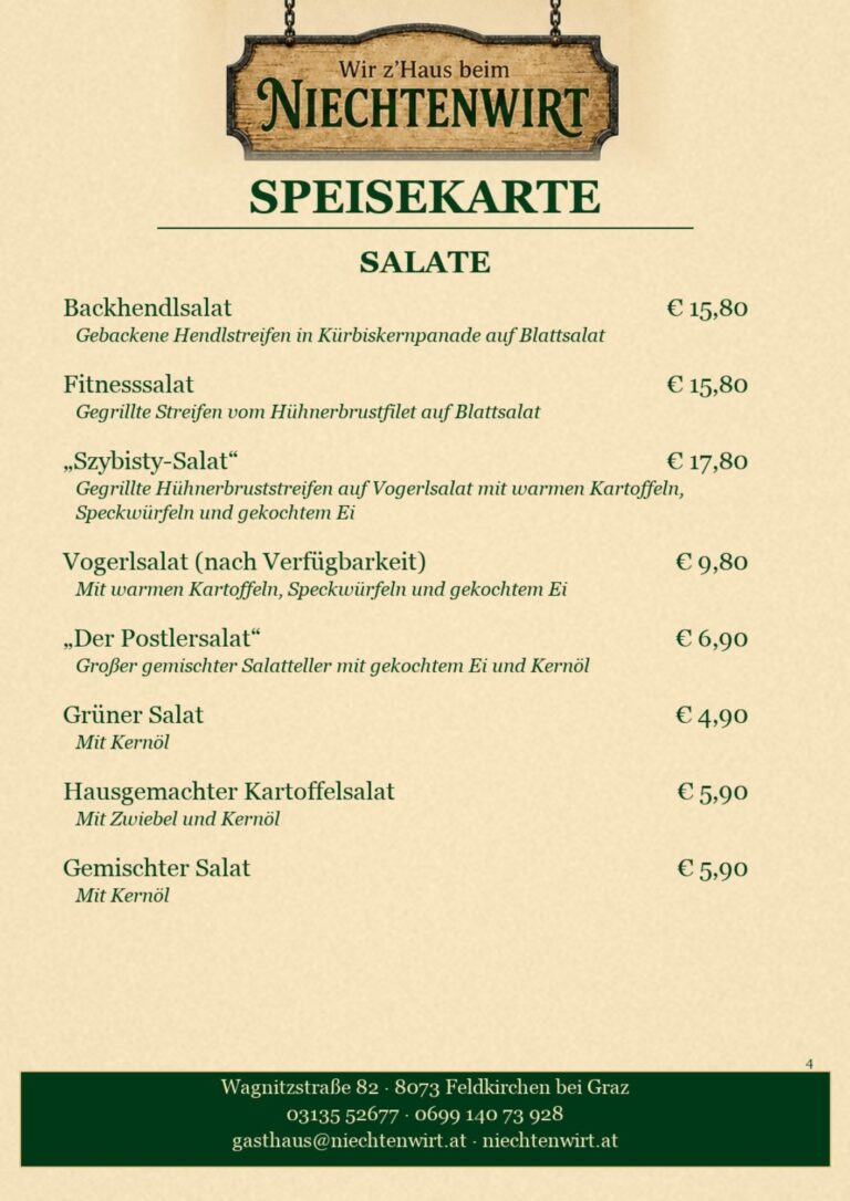 Niechtenwirt Speisekarte - 5 Seiten - drucksicher korrigiert - 4